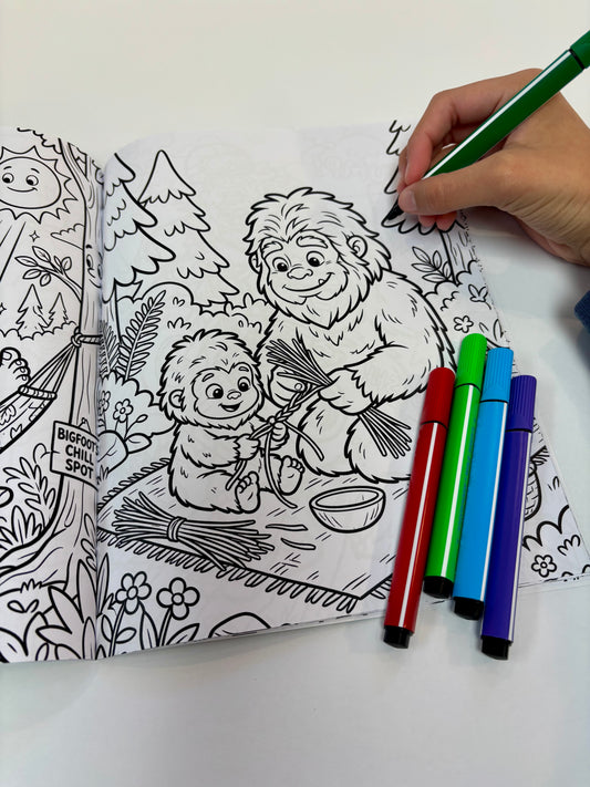 Bigfoot Family Adventures Coloring Book
